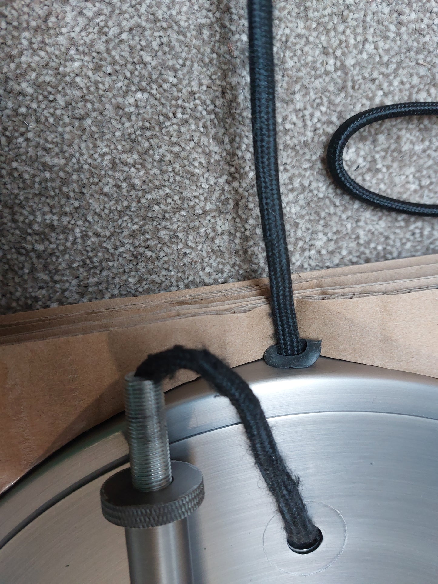 John Lewis Bay Lighting Carter Floor Lamp, Matt Nickel