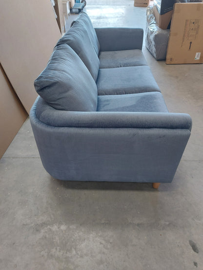 John Lewis Harbour Grand 3 Seater Sofa Aquaclean Titan Blue