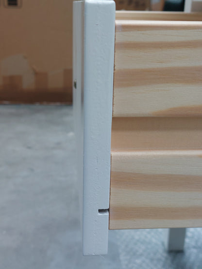 John Lewis Wilton 2 Drawer Bedside Cabinet White