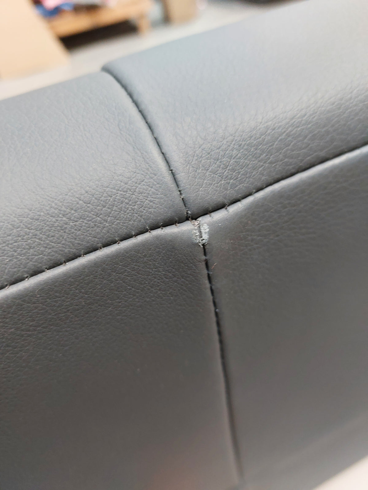 John Lewis Camden RHF Chaise Corner Leather Sofa, Dark Leg, Matt Navy