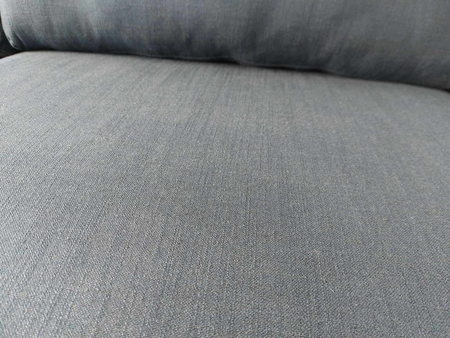 John Lewis Camber Large 3 Seater Sofa Blue Linen