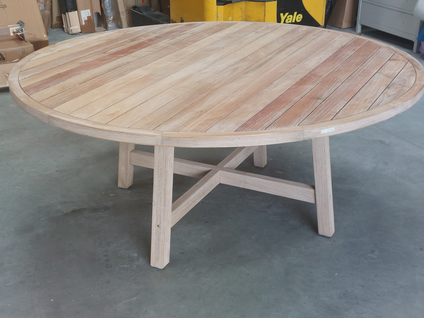 KETTLER Cora 8-Seater Round Garden Dining Table FSC-Certified (Acacia Wood), Natural
