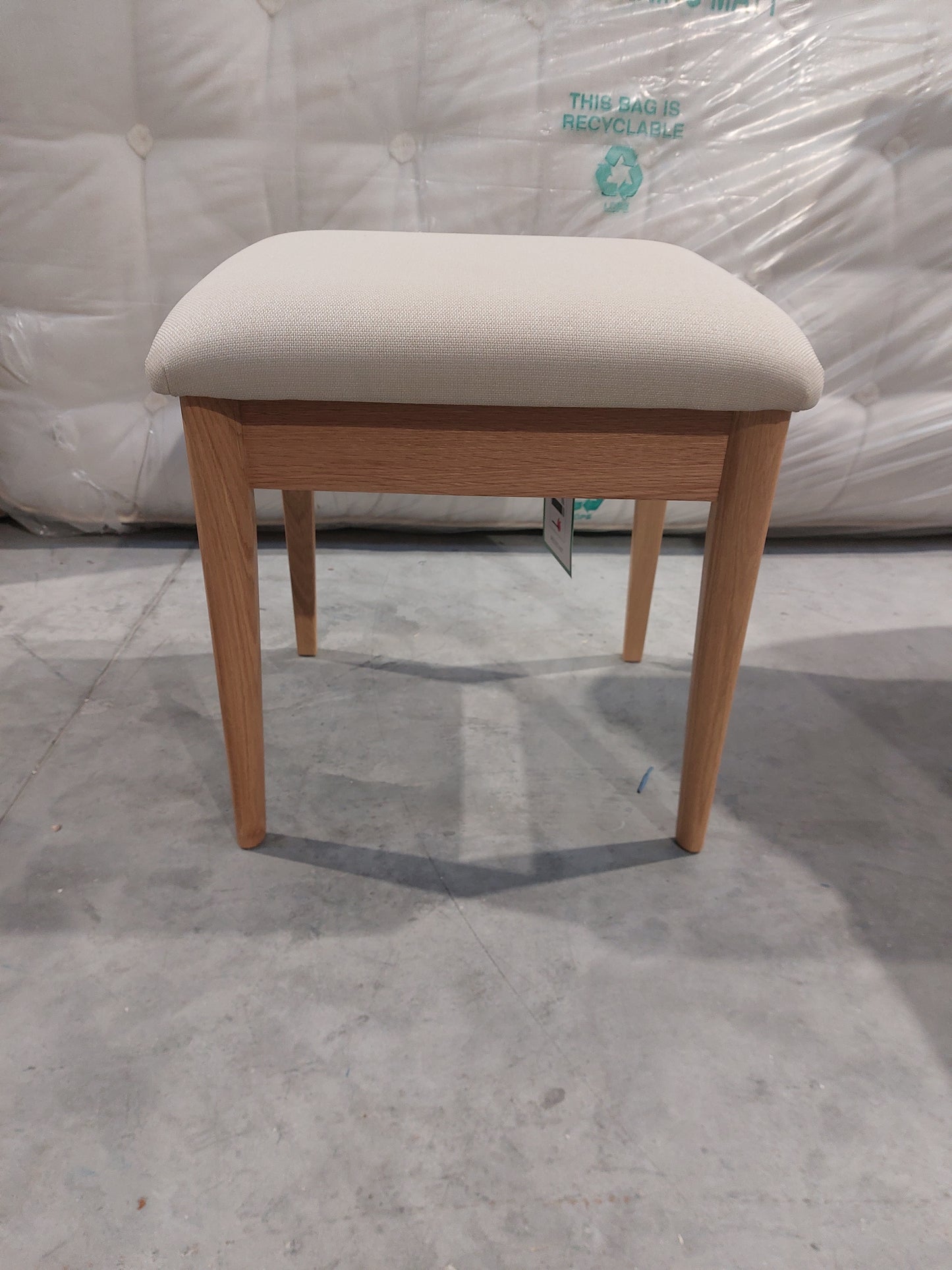 John Lewis Essence Dressing Table Stool, Oak