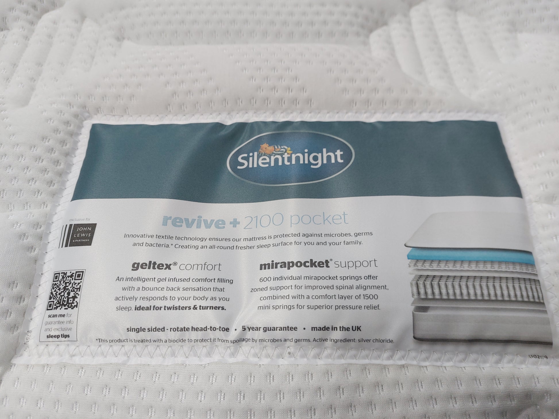 List - Silentnight Revive + Geltex 2100 Mi