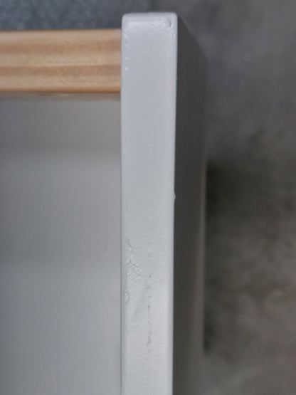 John Lewis Wilton 2 Drawer Bedside Cabinet White