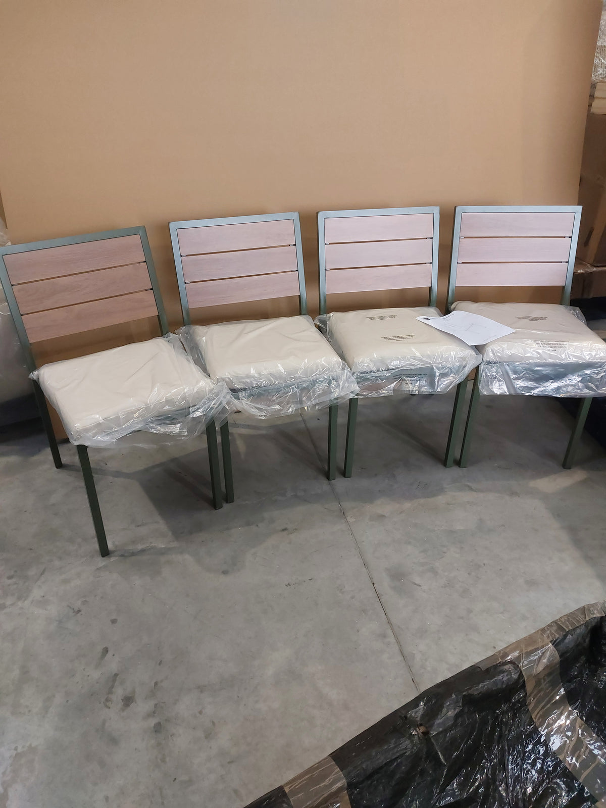 John Lewis Platform 6-Seater Garden Extending Dining Table & Chairs Set,  Green