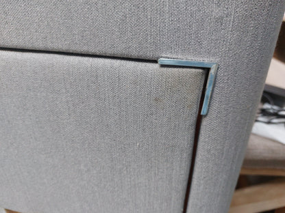 John Lewis Pocket Sprung 2 Drawer Storage Divan Base, Double, Cotton Effect topaz9