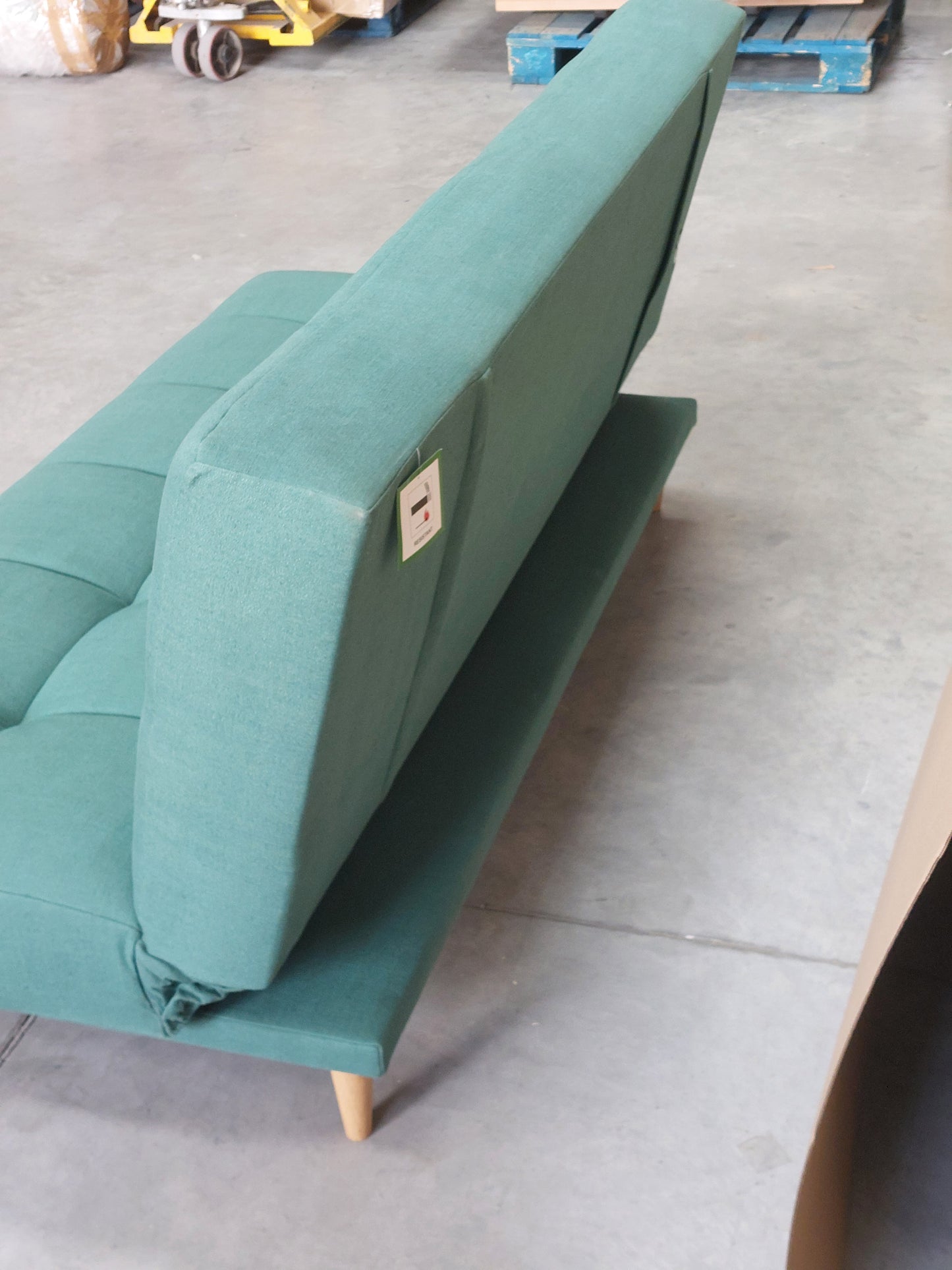 John Lewis Linear Medium 2 Seater Sofa Bed Relaxed Linen Nettle