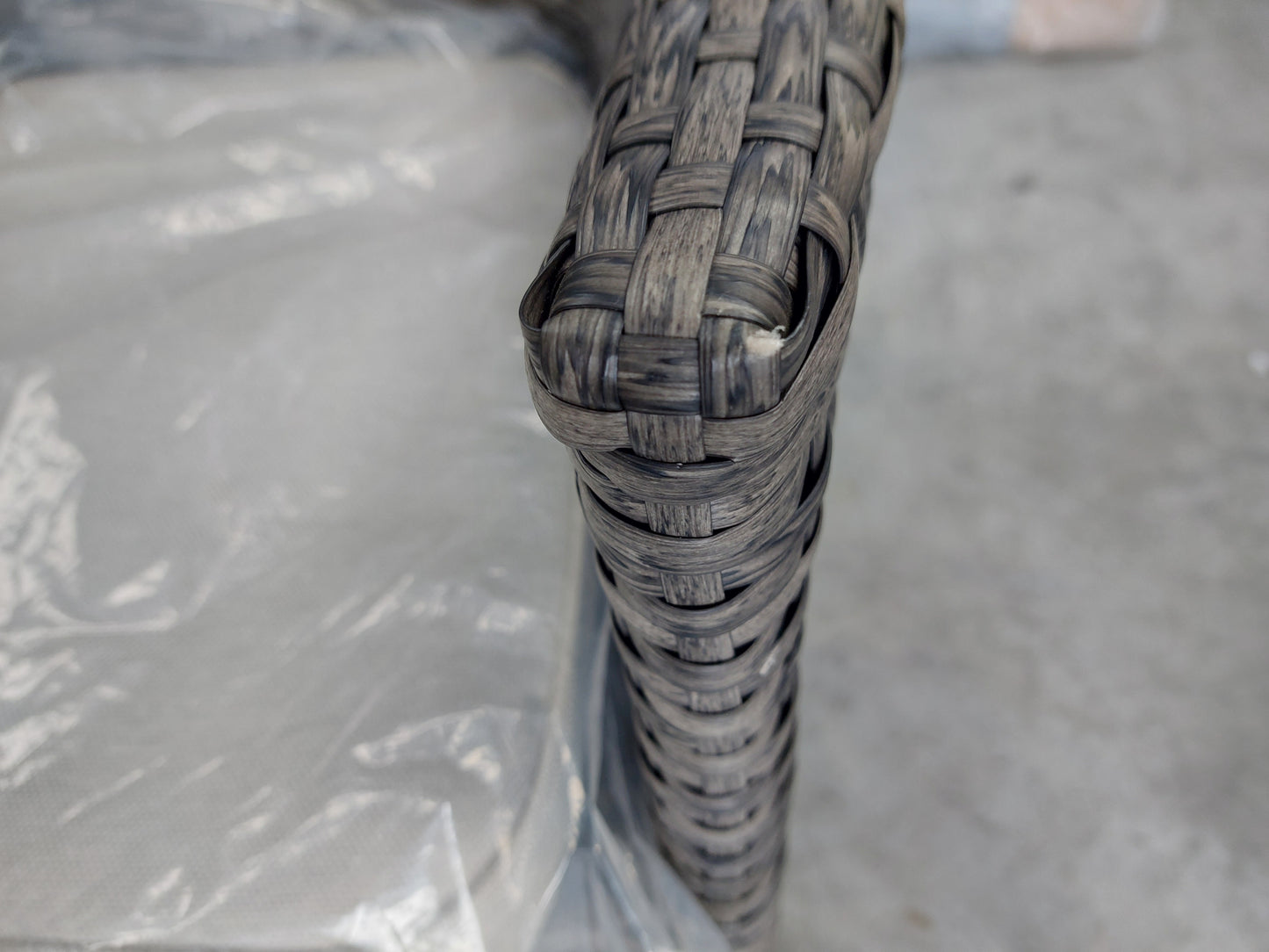 John Lewis Alora Garden Dining Chairs, Set of 2, Brown/Grey