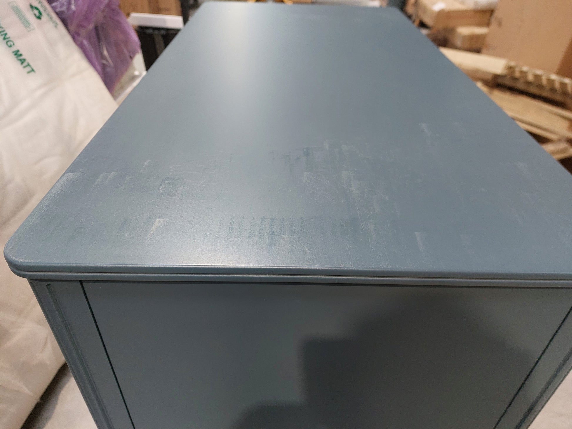 John Lewis Pillar 5 Drawer Chest, Blue