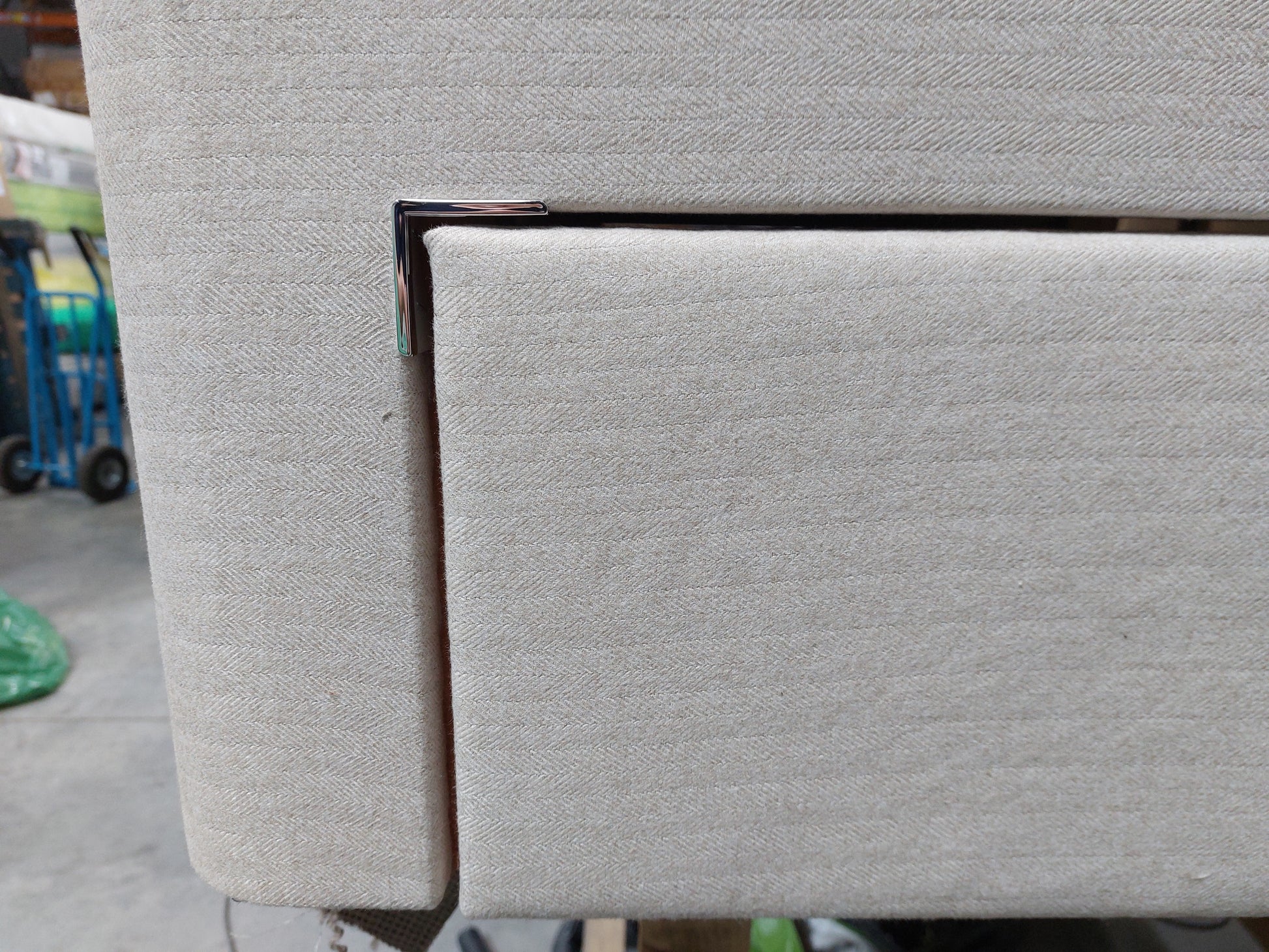 John Lewis Pocket Sprung 4 Drawer Storage Divan Base, King Size, Brushed Tweed Beige