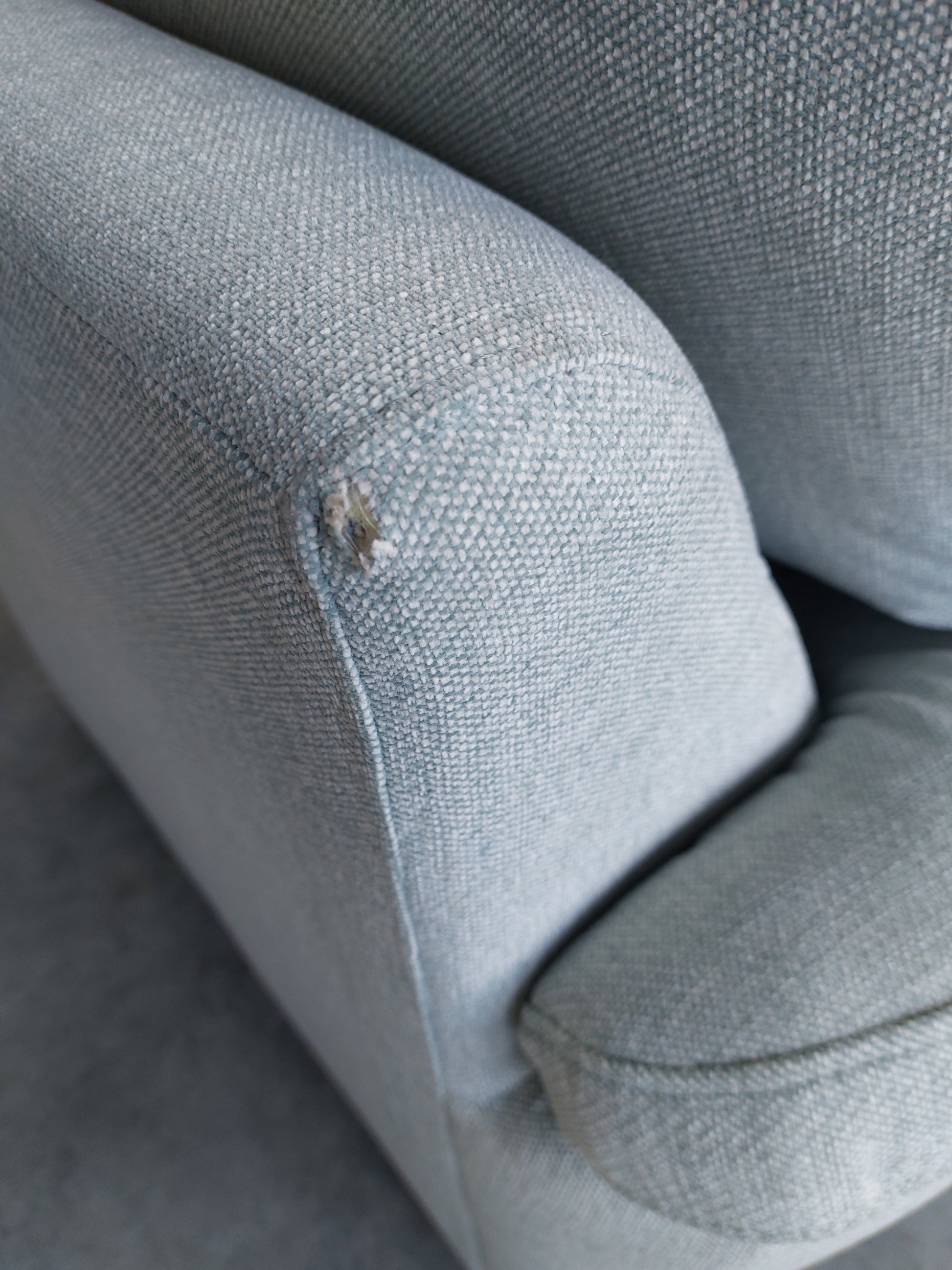 John Lewis Camden Armchair Light Blue Seagrass