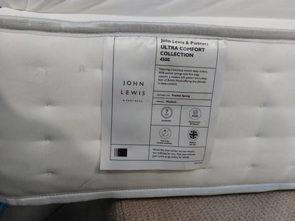 John Lewis Ultra Comfort Collection 4500 Pillowtop Mattress, Medium Tension Double
