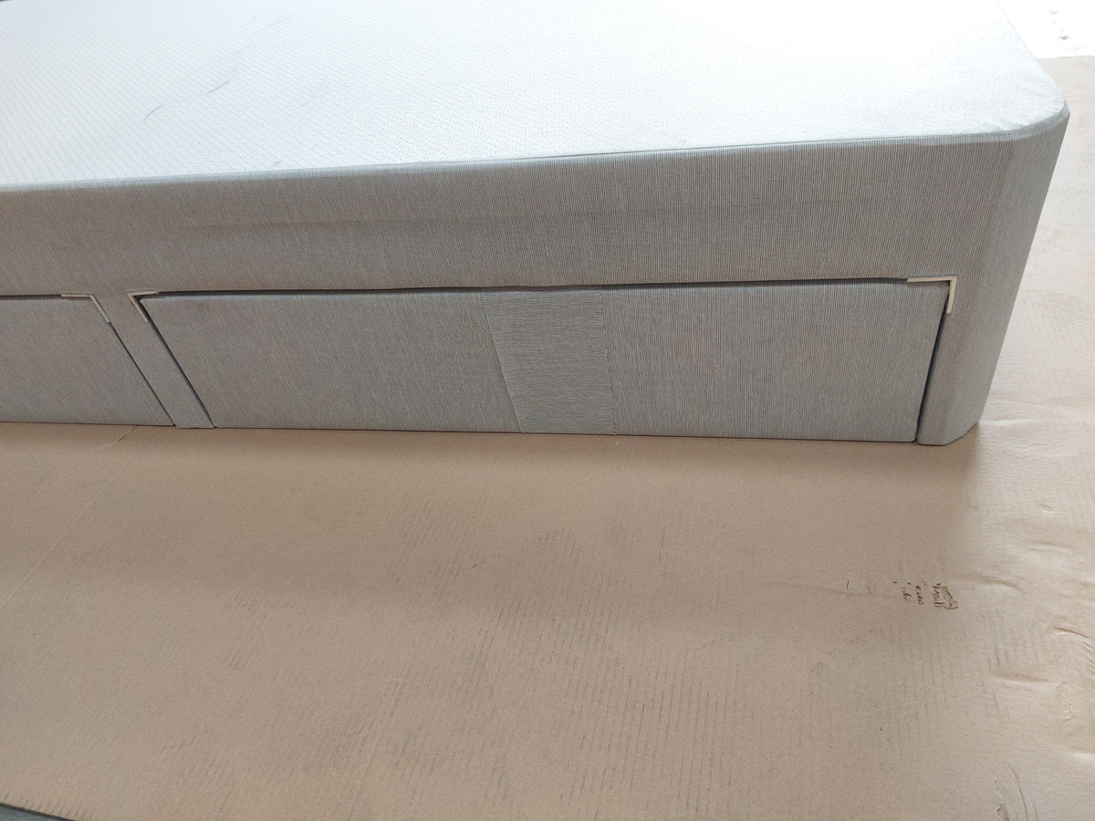 Silentnight 2 Drawer Divan Base, Single, Light Grey