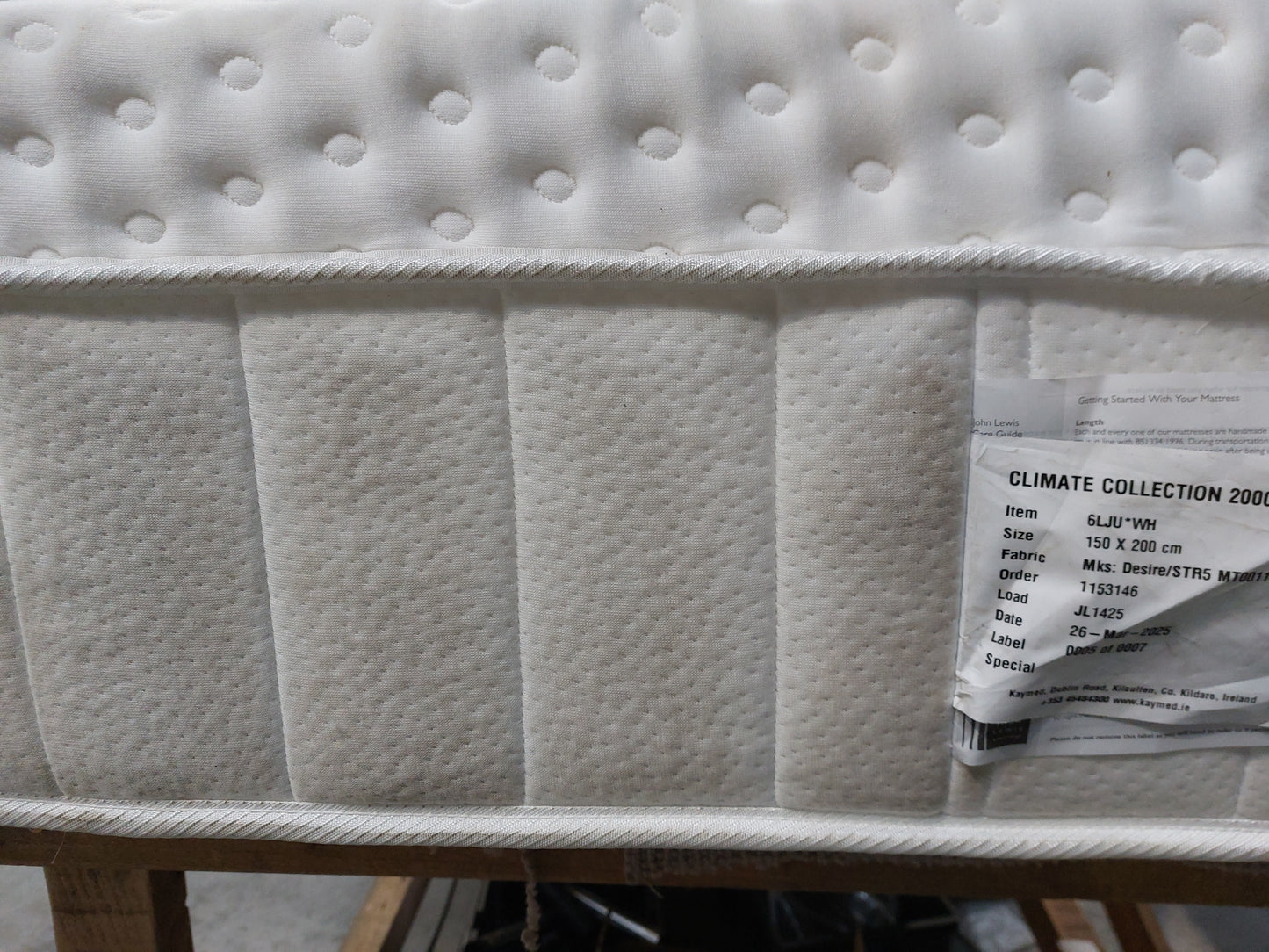 John Lewis Mattress Climate Collection 2000 Ultra Soft Medium King Size