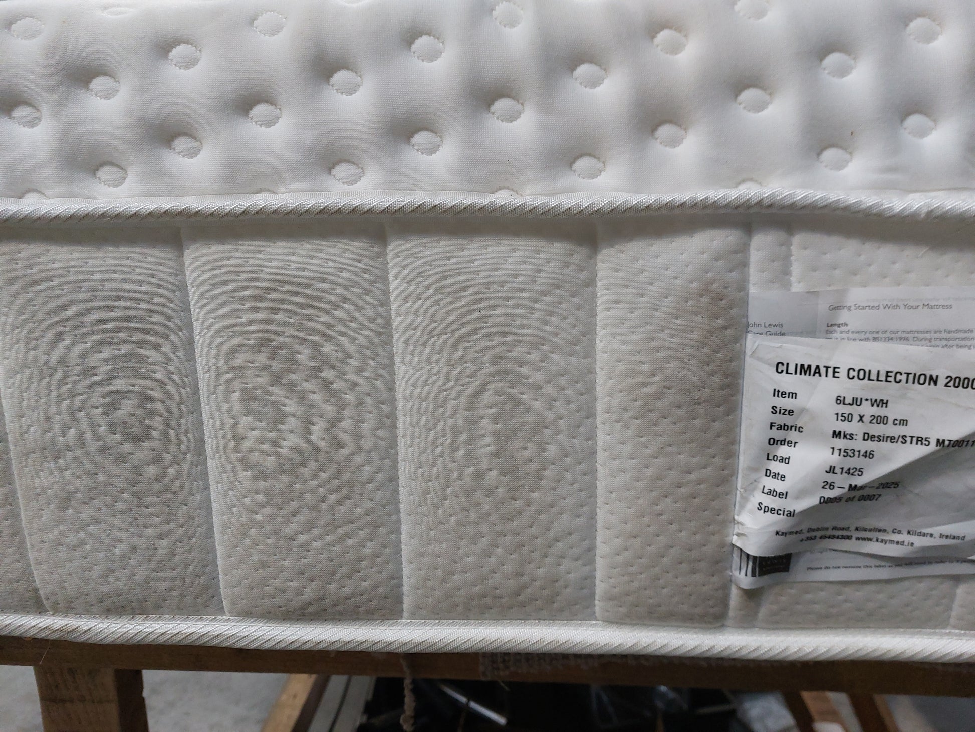 John Lewis Mattress Climate Collection 2000 Ultra Soft Medium King Size