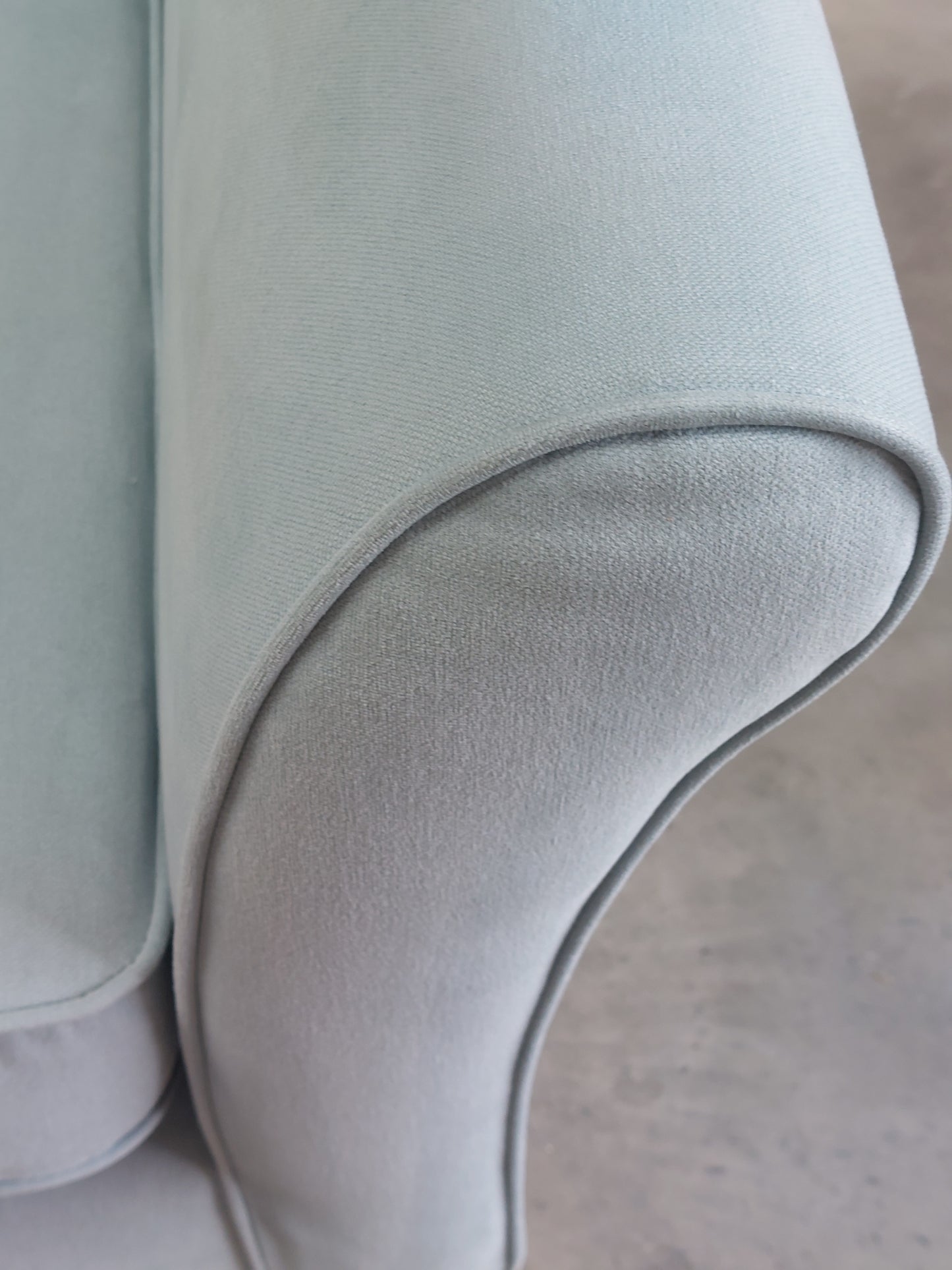 John Lewis Charlotte II Medium 2 Seater Sofa Easy clean eco cotton powder blue  light leg