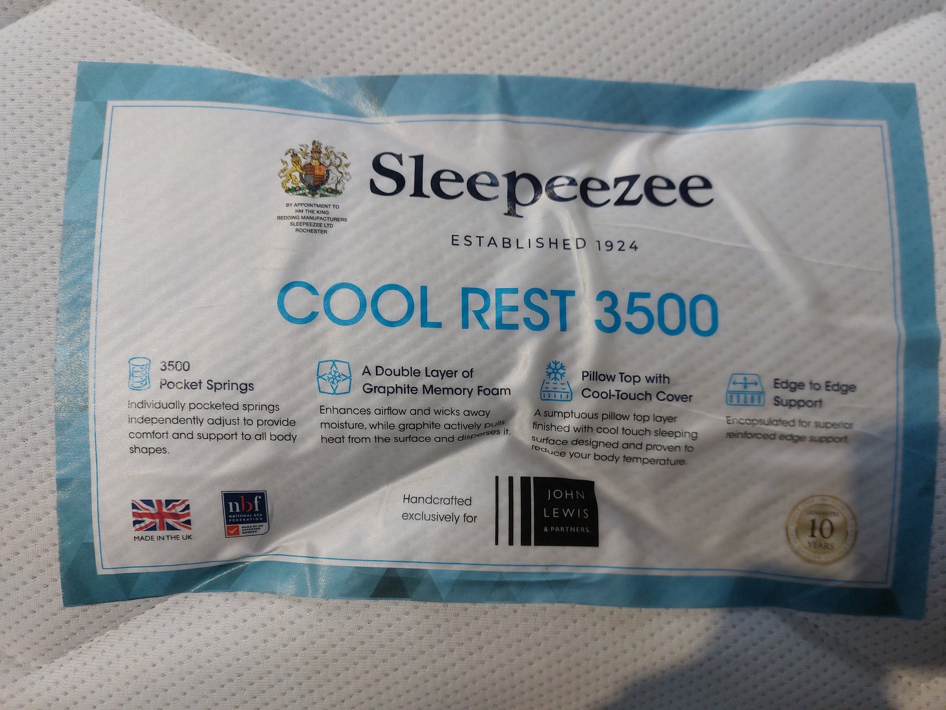 List - SZ Cool Rest 3500 180