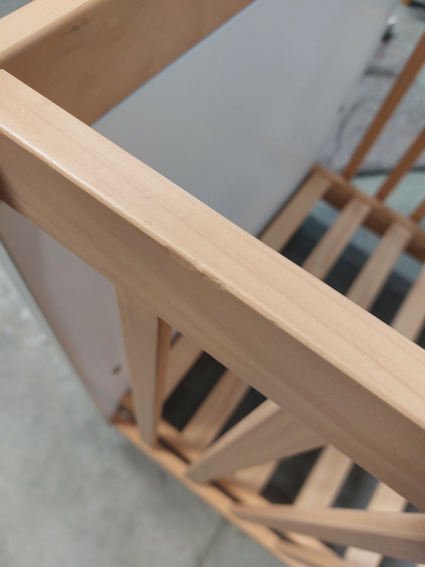 John Lewis Scandi Solution Cotbed White Natural Cot Bed