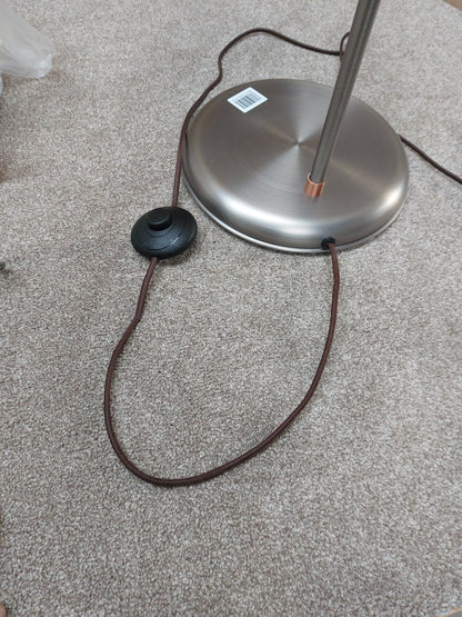 John Lewis Baldwin Floor Lamp, Copper/Pewter