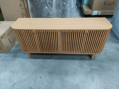 John Lewis Slatted TV Stand Sideboard for TVs up to 60", Oak