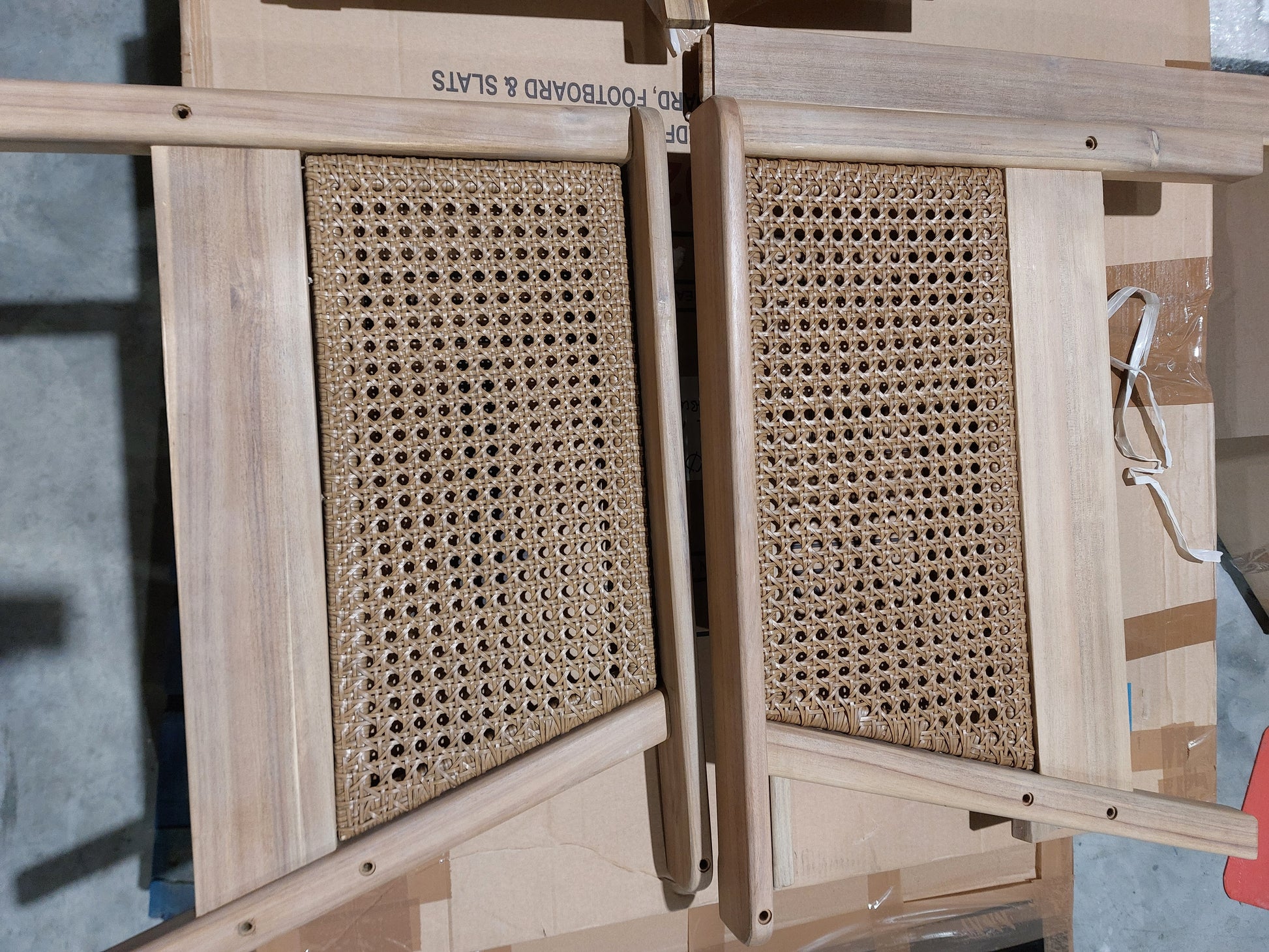 John Lewis Woven Rattan Panel Acacia Wood Garden Lounge Chair, Natural