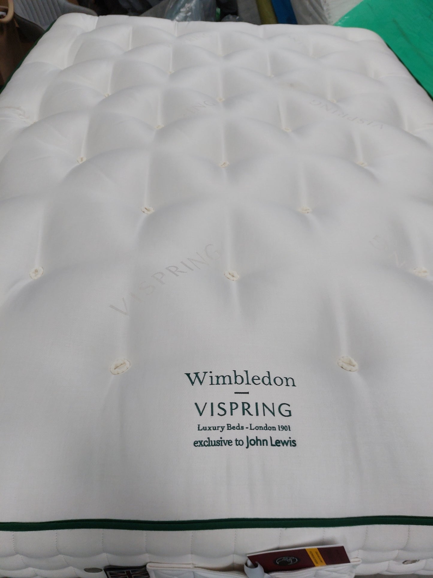 Vispring Wimbledon Pocket Spring Mattress, Medium Tension, Double
