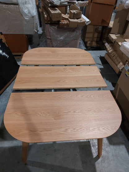 John Lewis ANYDAY Anton 4-6 Seater Extending Dining Table, Oak