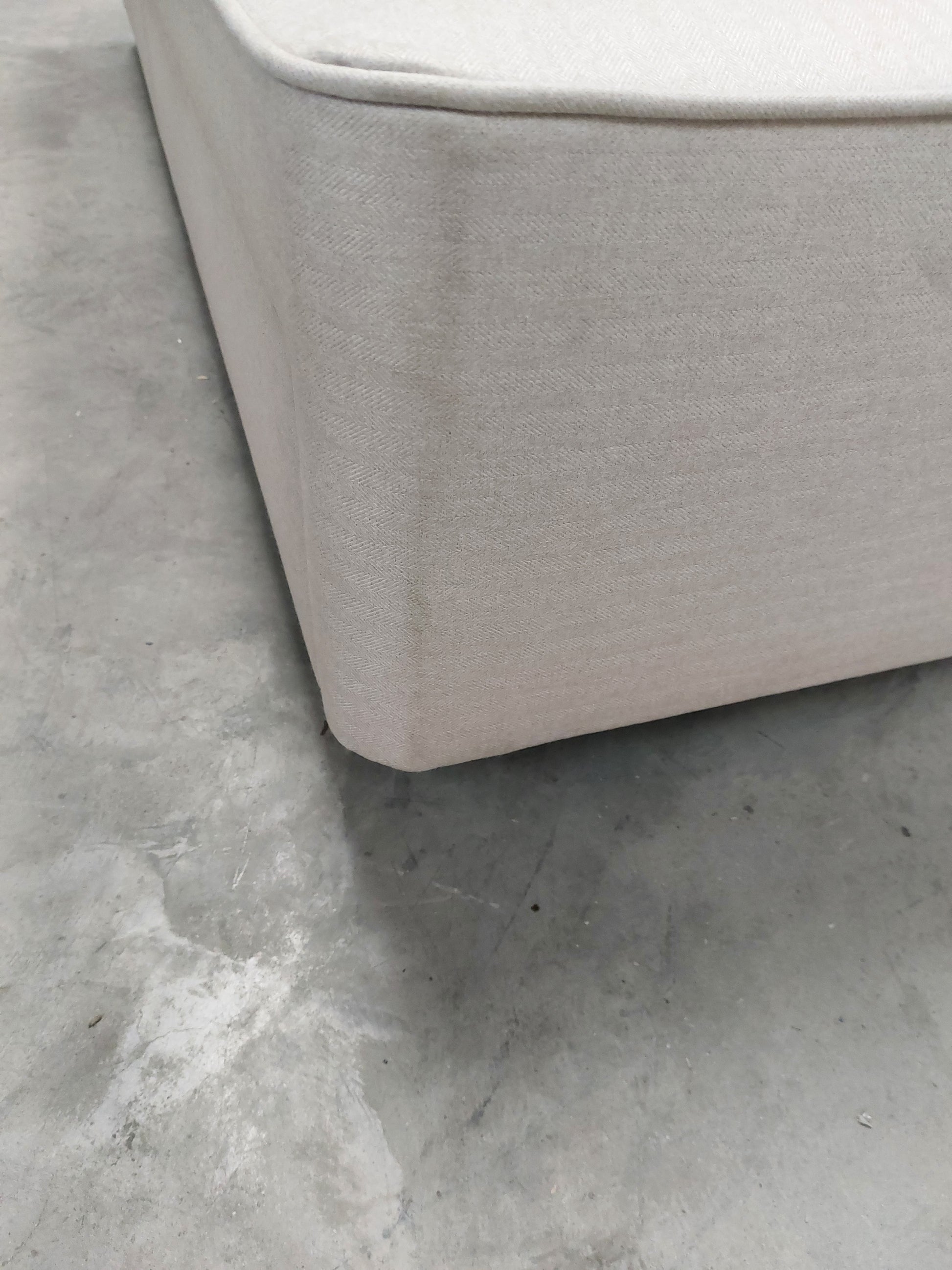 John Lewis Pocket Sprung Upholstered 2 Drawer Divan Base, Single Brushed Tweed