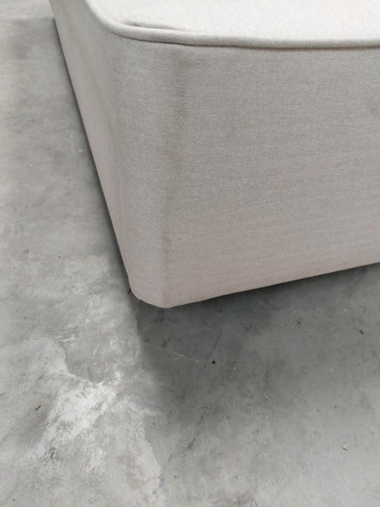 John Lewis Pocket Sprung Upholstered 2 Drawer Divan Base, Single Brushed Tweed