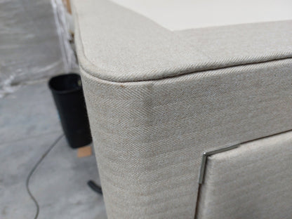 John Lewis Pocket Sprung 4 Drawer Storage Divan Base, King Size, Brushed Tweed Beige