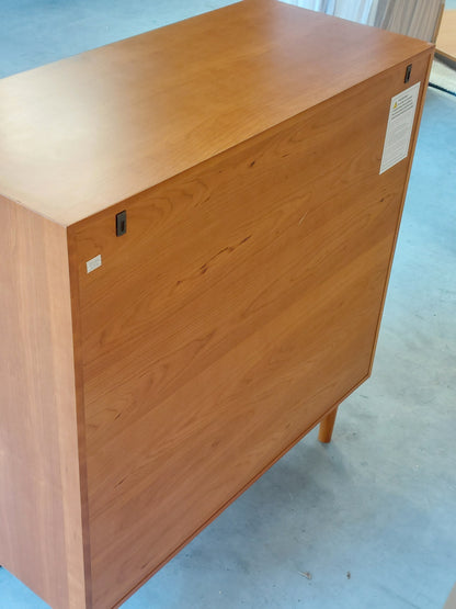 John Lewis Marquetry 5 Drawer Wood Chest, Natural