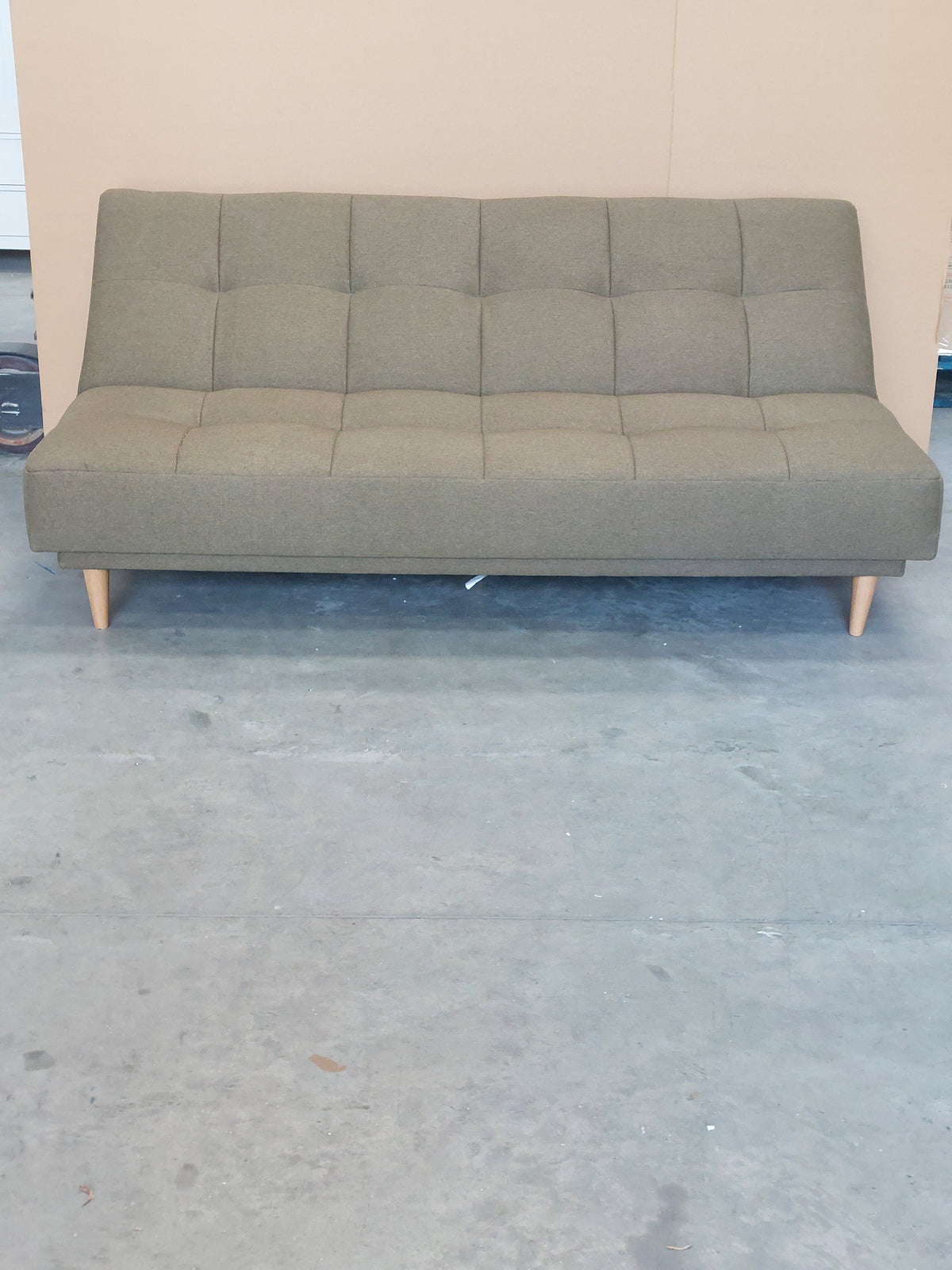 John Lewis Linear Medium 2 Seater Sofa Bed, Light Leg, Cambridge Hunter