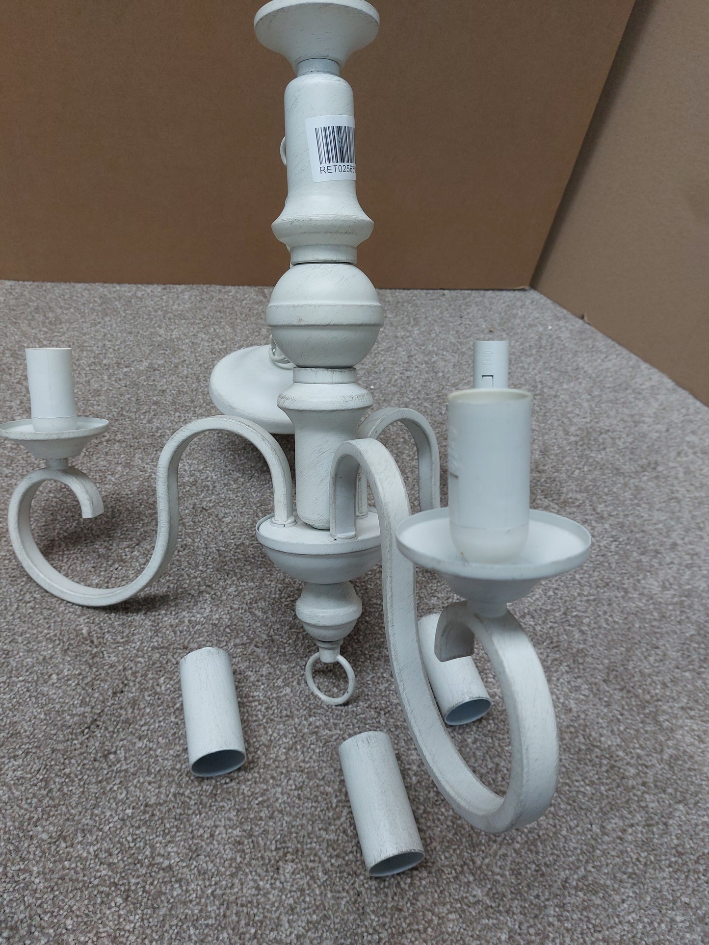 John Lewis Carlita 3 Arm Ceiling Light, White