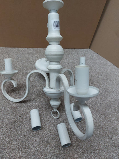 John Lewis Carlita 3 Arm Ceiling Light, White