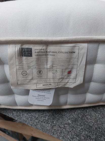 John Lewis British Natural Collection Herdwick 11000 Mattress, Regular Tension, King Size