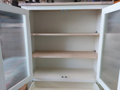 Laura Ashley Dorset Storage Cabinet White/Natural