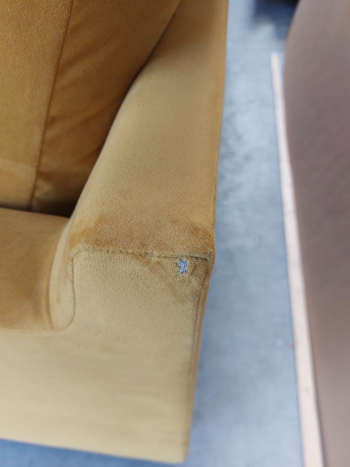 John Lewis Draper II Large 3 Seater Sofa Plush Velvet Honey
