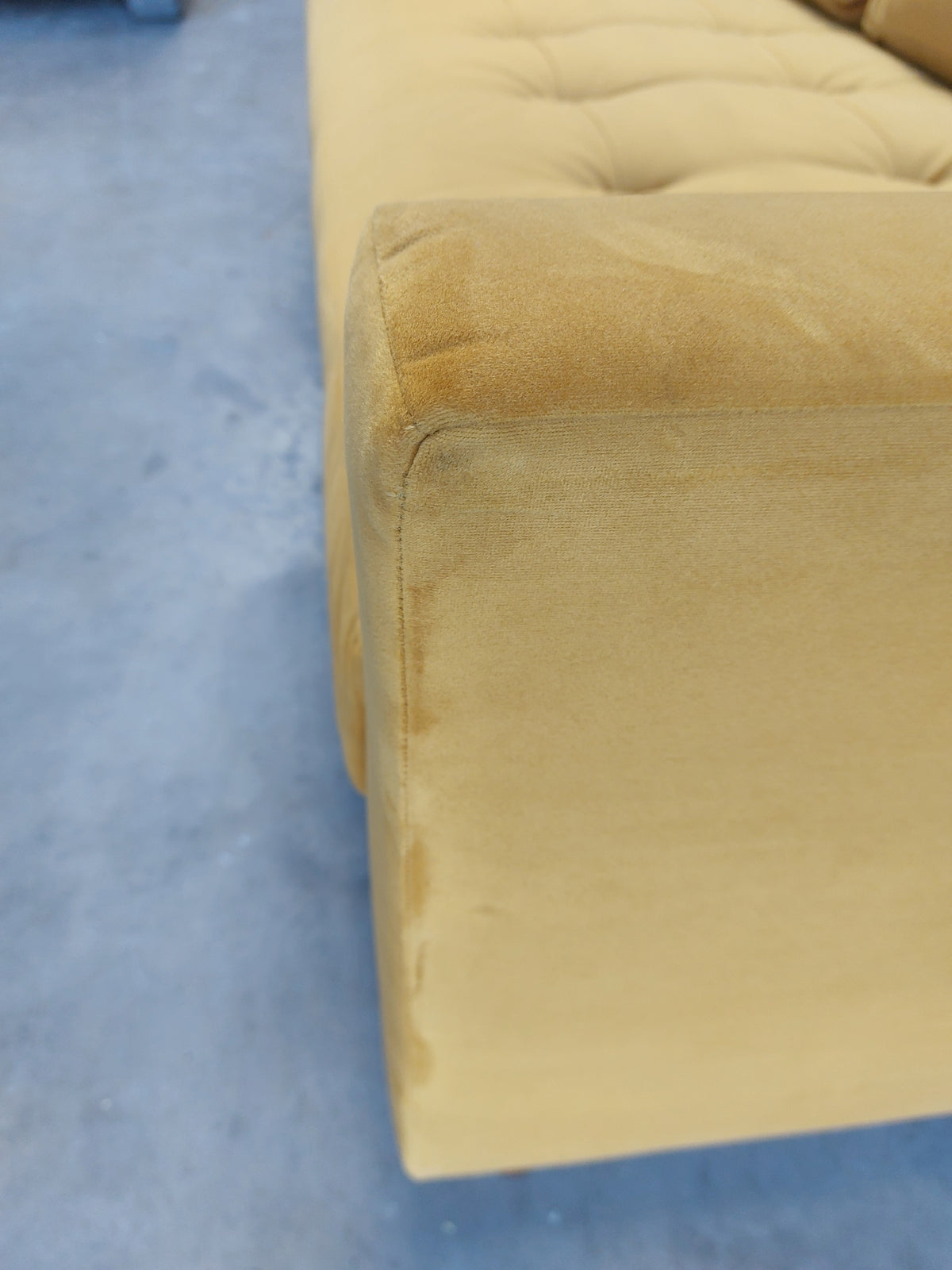 John Lewis Draper II Large 3 Seater Sofa Plush Velvet Honey