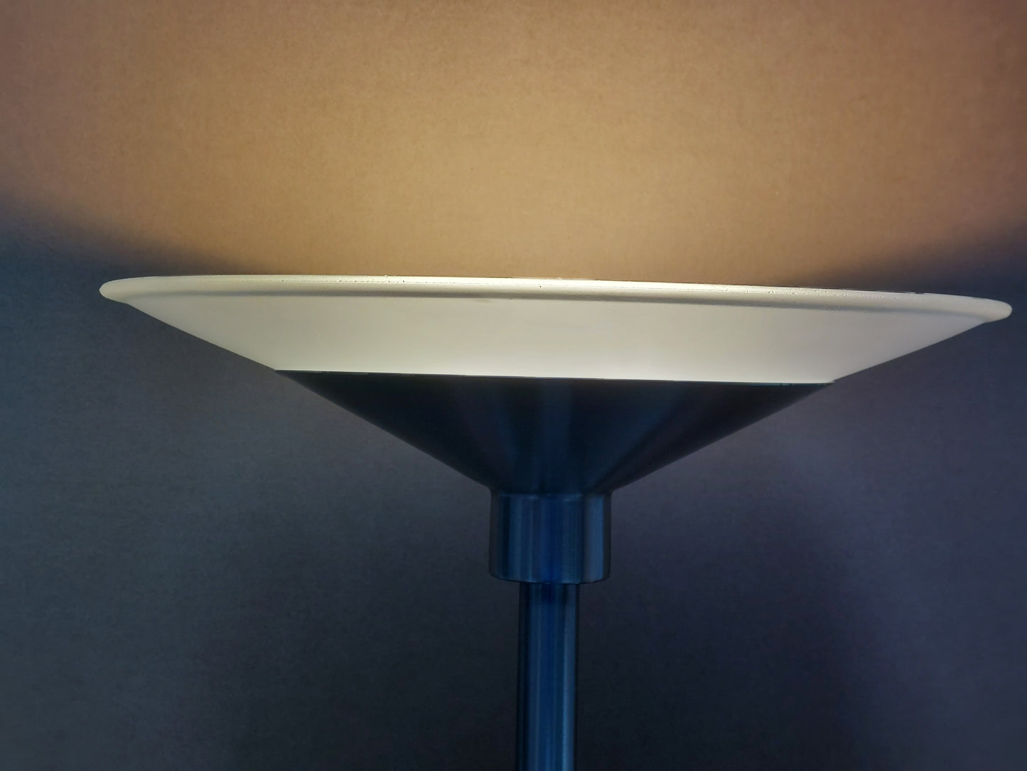 John Lewis Torchiere LED Smart Switch Floor Lamp, Nickel