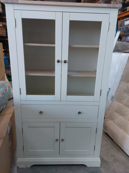 Laura Ashley Dorset Storage Cabinet White/Natural