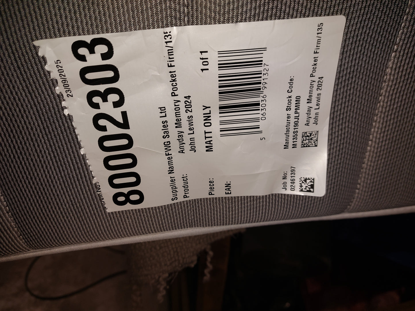 List - John Lewis Anyday Pocket Sprg Mattr