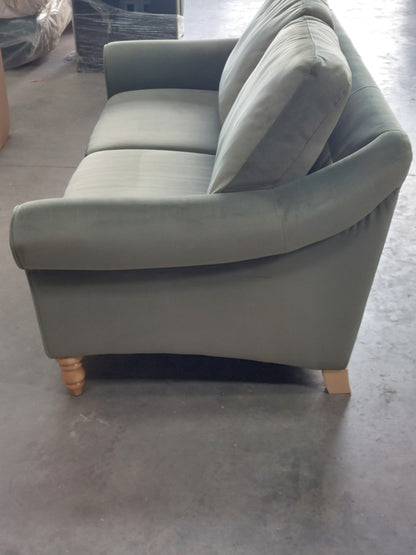John Lewis Camber Large 3 Seater Sofa Velvet Myrtle Easy Clean Eco