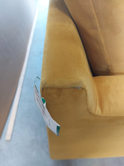 John Lewis Draper II Large 3 Seater Sofa Plush Velvet Honey