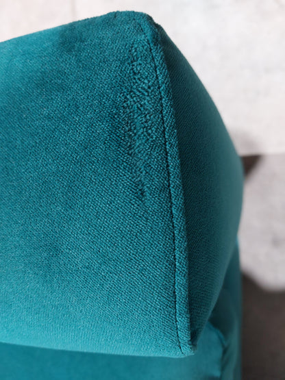 John Lewis Oliver II Large 3 Seater Sofa Easy Clean Plush Velvet Teal