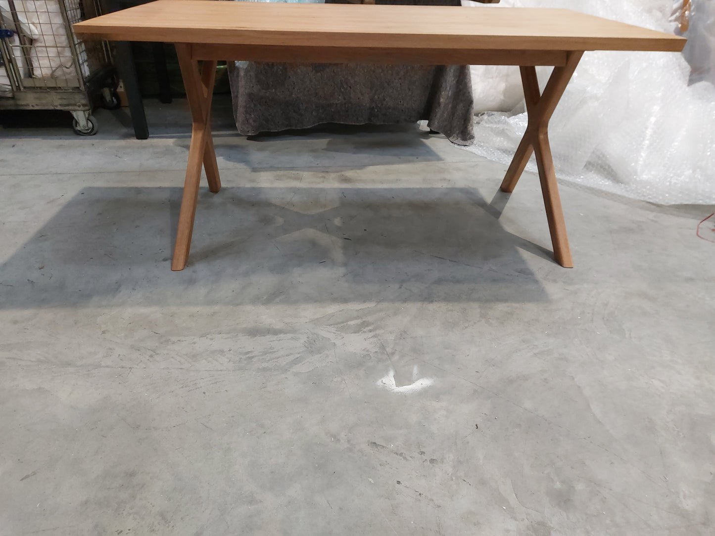 John Lewis Milton Fixed Dining Table, Oak