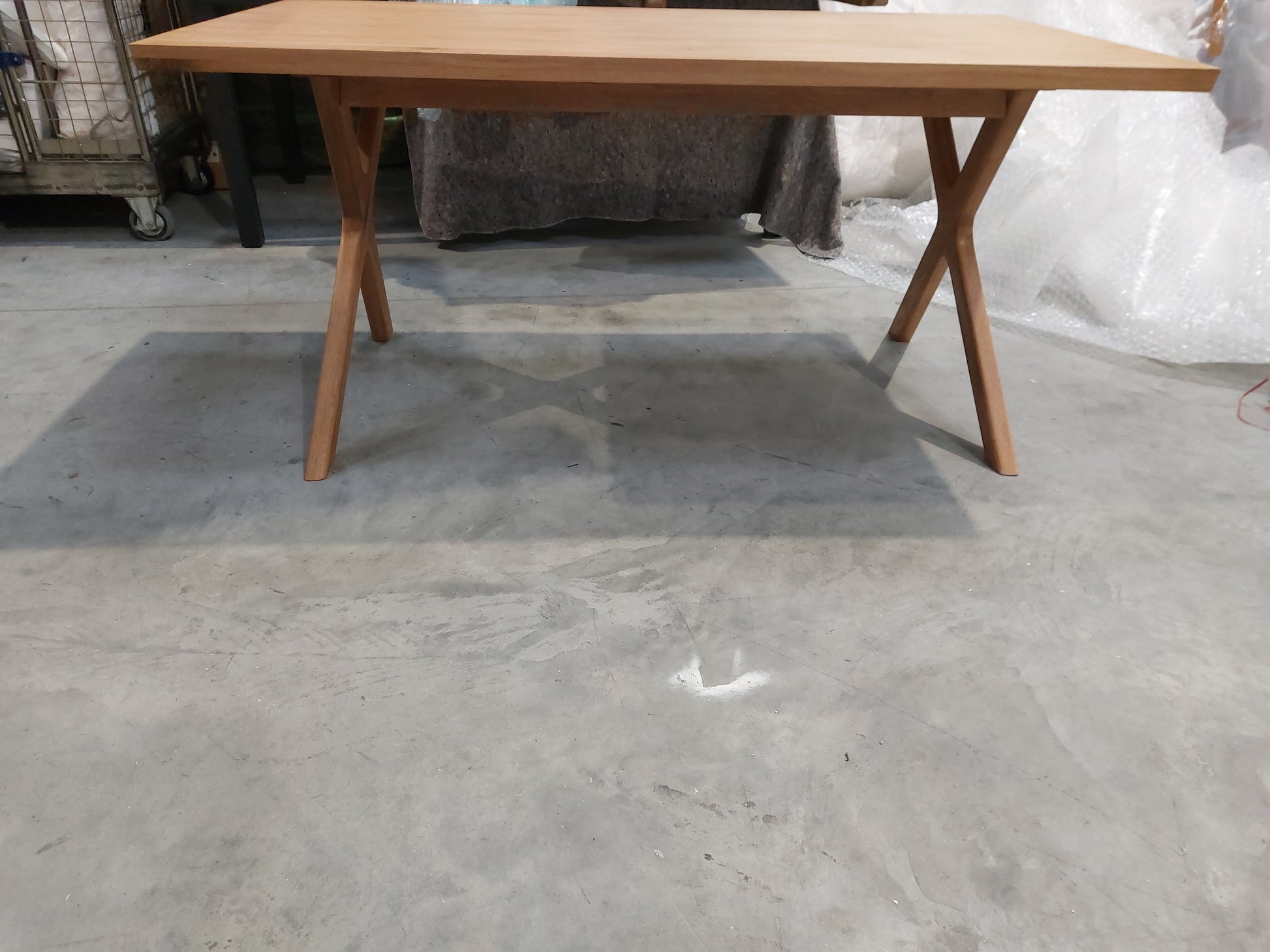 John Lewis Milton Fixed Dining Table, Oak