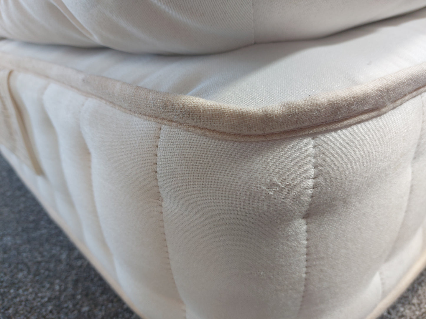 John Lewis King Size Mattress Pillow Top 4250 Zip & Link British Natural Herdwick