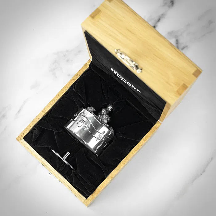 Royal Selangor Friends Pewter Music Carousel in Natural Finished Presentation Box