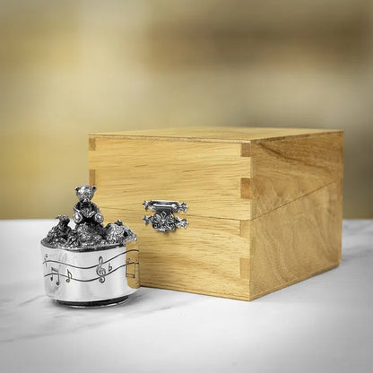 Royal Selangor Friends Pewter Music Carousel in Natural Finished Presentation Box